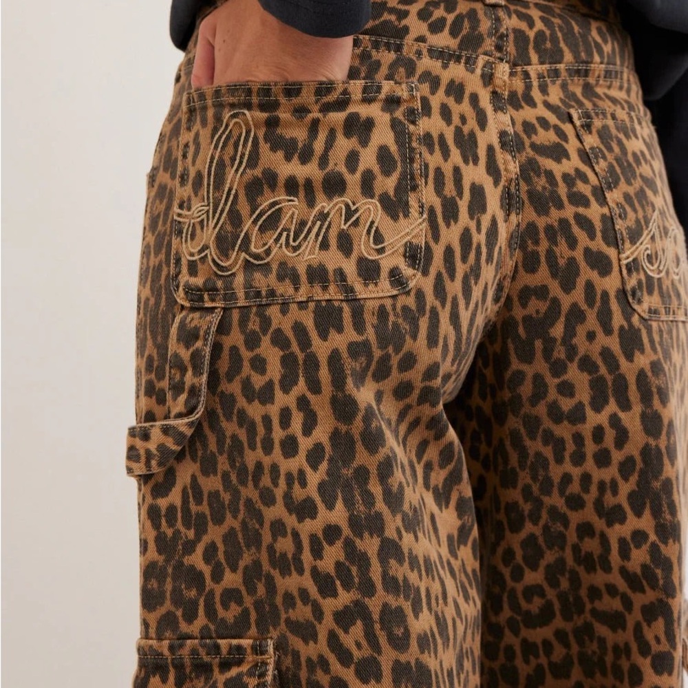Damson Madder Leopard Print Cargo Jeans – Size 6